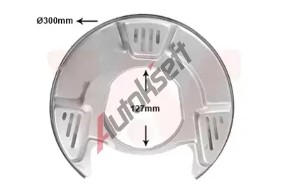 VAN WEZEL Ochrann� plech proti ne�istot�m brzdov�ho kotou�e VAW 5304373, 5304373