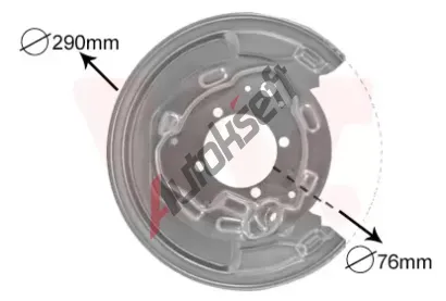 VAN WEZEL Ochrann plech proti neistotm brzdovho kotoue VAW 5307374, 5307374