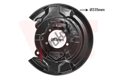 VAN WEZEL Ochranný plech proti nečistotám brzdového kotouče VAW 5308373, 5308373 VAN WEZEL Ochranný plech proti nečistotám brzdového kotouče VAW 5308373, 5308373