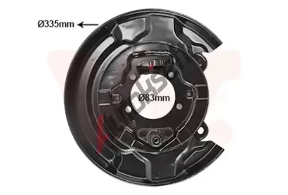 VAN WEZEL Ochranný plech proti nečistotám brzdového kotouče VAW 5308374, 5308374 VAN WEZEL Ochranný plech proti nečistotám brzdového kotouče VAW 5308374, 5308374