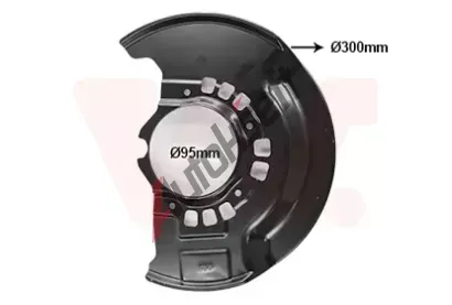 VAN WEZEL Ochrann� plech proti ne�istot�m brzdov�ho kotou�e VAW 5377371, 5377371