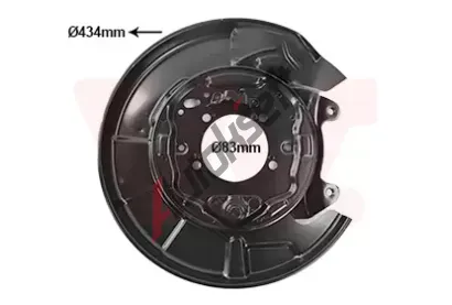 VAN WEZEL Ochrann plech proti neistotm brzdovho kotoue VAW 5377374, 5377374