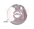 Ochrann plech proti neistotm brzdovho kotoue VAN WEZEL ‐ VAW 5385371