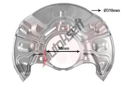 VAN WEZEL Ochranný plech proti nečistotám brzdového kotouče VAW 5398371, 5398371 VAN WEZEL Ochranný plech proti nečistotám brzdového kotouče VAW 5398371, 5398371