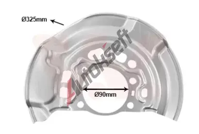 VAN WEZEL Ochrann plech proti neistotm brzdovho kotoue VAW 5407372, 5407372