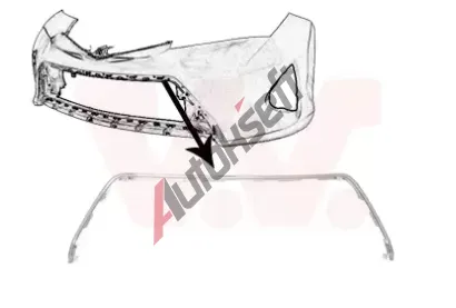 VAN WEZEL Větrací mřížka nárazníku VAW 5407580, 5407580  VAN WEZEL Větrací mřížka nárazníku VAW 5407580, 5407580