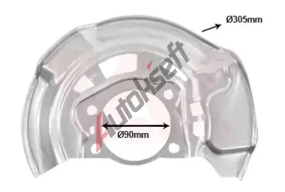 VAN WEZEL Ochranný plech proti nečistotám brzdového kotouče VAW 5420371, 5420371 VAN WEZEL Ochranný plech proti nečistotám brzdového kotouče VAW 5420371, 5420371