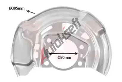 VAN WEZEL Ochrann plech proti neistotm brzdovho kotoue VAW 5420372, 5420372