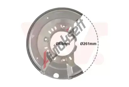 VAN WEZEL Ochrann plech proti neistotm brzdovho kotoue VAW 5430371, 5430371