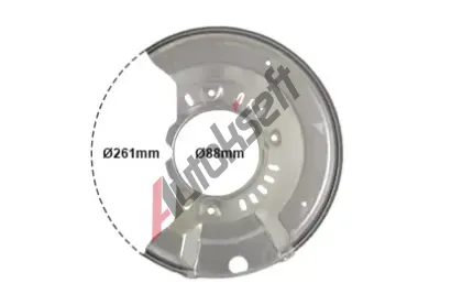 VAN WEZEL Ochrann plech proti neistotm brzdovho kotoue VAW 5430372, 5430372
