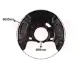 Ochrann plech proti neistotm brzdovho kotoue VAN WEZEL ‐ VAW 5436372