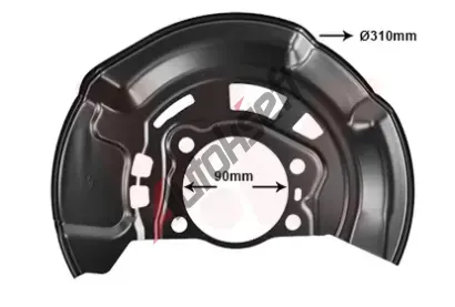 VAN WEZEL Ochranný plech proti nečistotám brzdového kotouče VAW 5470371, 5470371 VAN WEZEL Ochranný plech proti nečistotám brzdového kotouče VAW 5470371, 5470371
