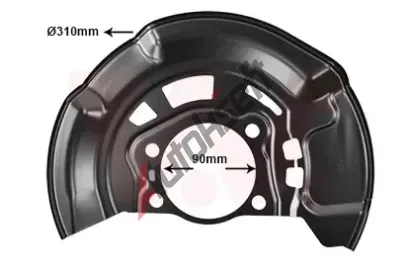 VAN WEZEL Ochrann plech proti neistotm brzdovho kotoue VAW 5470372, 5470372
