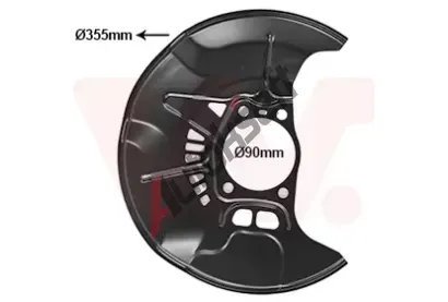 VAN WEZEL Ochranný plech proti nečistotám brzdového kotouče VAW 5474372, 5474372 VAN WEZEL Ochranný plech proti nečistotám brzdového kotouče VAW 5474372, 5474372