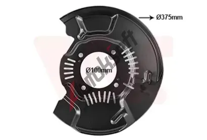 VAN WEZEL Ochrann� plech proti ne�istot�m brzdov�ho kotou�e VAW 5482372, 5482372