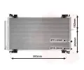 Kondenztor klimatizace VAN WEZEL ‐ VAW 56015702