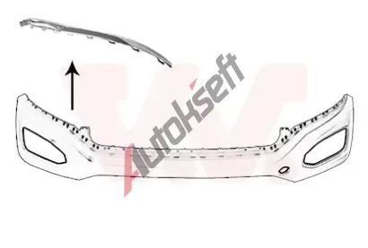 VAN WEZEL Ozdobná / ochranná lišta nárazníku VAW 5710582, 5710582 VAN WEZEL Ozdobná / ochranná lišta nárazníku VAW 5710582, 5710582