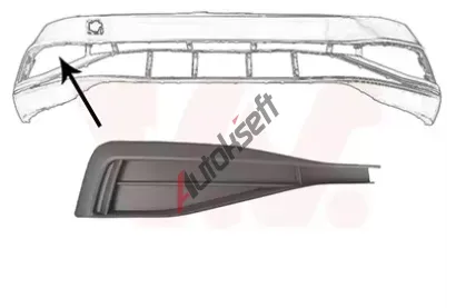 VAN WEZEL Větrací mřížka nárazníku VAW 5749594, 5749594 VAN WEZEL Větrací mřížka nárazníku VAW 5749594, 5749594
