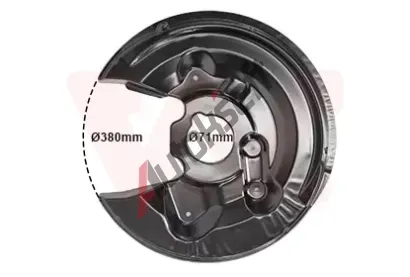 VAN WEZEL Ochrann plech proti neistotm brzdovho kotoue VAW 5765373, 5765373