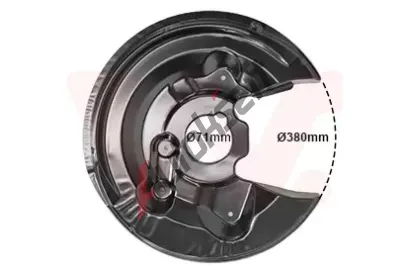 VAN WEZEL Ochrann plech proti neistotm brzdovho kotoue VAW 5765374, 5765374