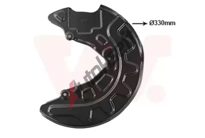 VAN WEZEL Ochrann plech proti neistotm brzdovho kotoue VAW 5766371, 5766371