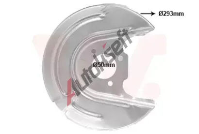 VAN WEZEL Ochrann� plech proti ne�istot�m brzdov�ho kotou�e VAW 5766373, 5766373