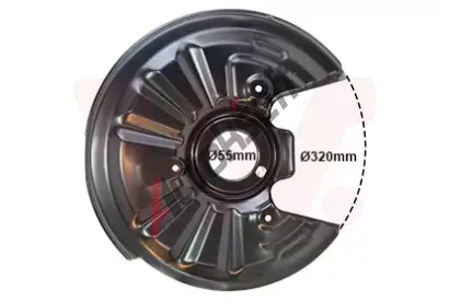 VAN WEZEL Ochranný plech proti nečistotám brzdového kotouče VAW 5768373, 5768373  VAN WEZEL Ochranný plech proti nečistotám brzdového kotouče VAW 5768373, 5768373