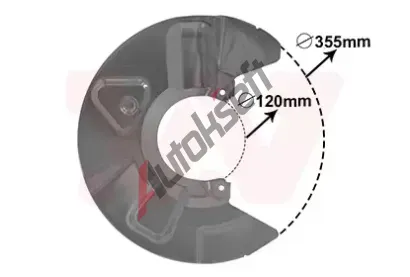 VAN WEZEL Ochrann plech proti neistotm brzdovho kotoue VAW 5790372, 5790372