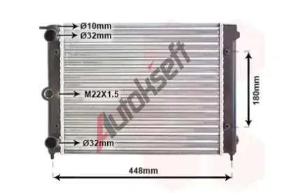 VAN WEZEL Chladi� vody VAW 58002038, 58002038