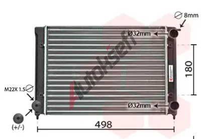 VAN WEZEL Chladi vody VAW 58002040, 58002040