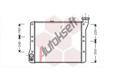 VAN WEZEL Chladič vody VAW 58002054, 58002054 VAN WEZEL Chladič vody VAW 58002054, 58002054