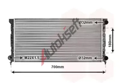 VAN WEZEL Chladi vody VAW 58002072, 58002072