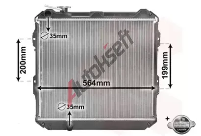 VAN WEZEL Chladi vody VAW 58002088, 58002088