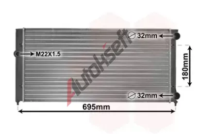 VAN WEZEL Chladi vody VAW 58002109, 58002109