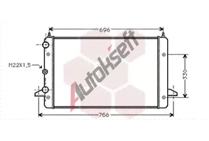 VAN WEZEL Chladi vody VAW 58002135, 58002135
