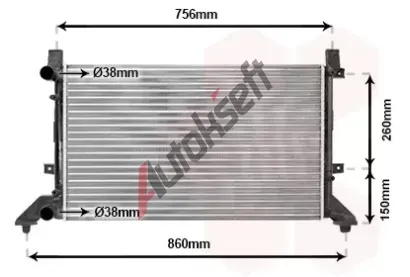 VAN WEZEL Chladi vody VAW 58002155, 58002155