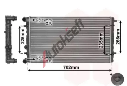 VAN WEZEL Chladi vody VAW 58002174, 58002174