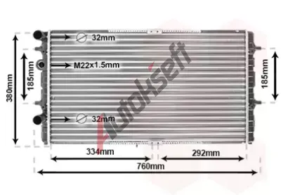 VAN WEZEL Chladi vody VAW 58002180, 58002180