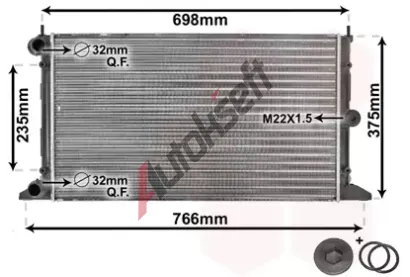 VAN WEZEL Chladi vody VAW 58002188, 58002188