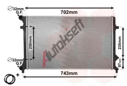 VAN WEZEL Chladi vody VAW 58002205, 58002205