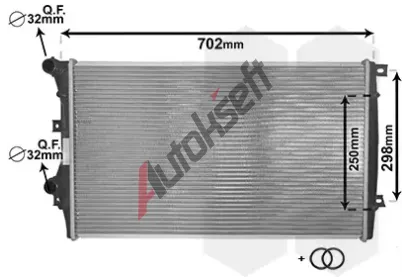 VAN WEZEL Chladi vody VAW 58002206, 58002206
