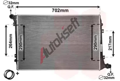 VAN WEZEL Chladi vody VAW 58002224, 58002224