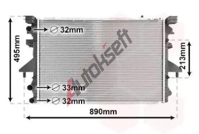 VAN WEZEL Chladi vody VAW 58002230, 58002230