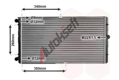 VAN WEZEL Chladi vody VAW 58002245, 58002245