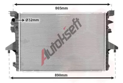 VAN WEZEL Chladi vody VAW 58002317, 58002317