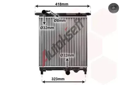 VAN WEZEL Chladi vody VAW 58002325, 58002325