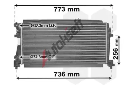 VAN WEZEL Chladi vody VAW 58002340, 58002340