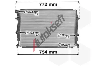 VAN WEZEL Chladi vody VAW 58002343, 58002343