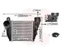 Chladi vzduchu intercooler VAN WEZEL ‐ VAW 58004200
