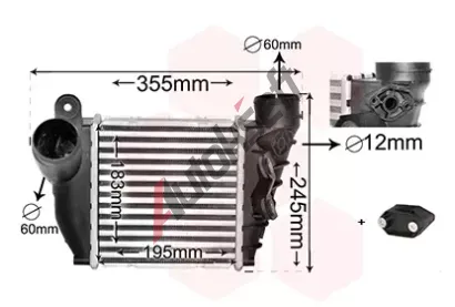 VAN WEZEL Chladi vzduchu intercooler VAW 58004200, 58004200